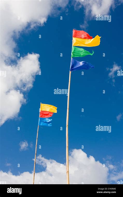 Colourful Colorful Banners Fluttering Hi Res Stock Photography And