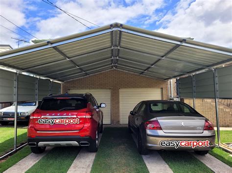 Deluxe CARPORT SHELTER kits 6X6M Portable Carport Gable Roof | EasyCarport