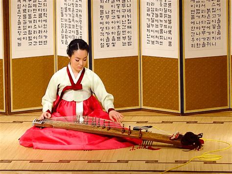 Gayageum O Kayagum Instrumento Tradicional Coreano Universo Korea