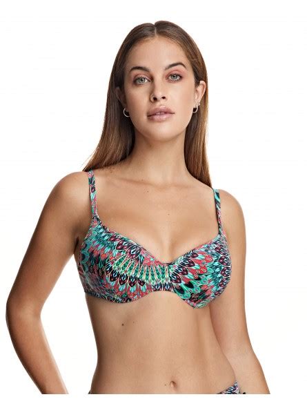 Top Bikini Capacidad Con Copas Y Aros Estampado Martinica Bikini Bikini