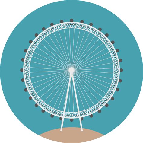 London Eye Vector Svg Icon Svg Repo