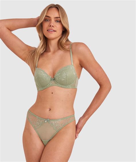 Bras N Things Sally Push Up Bra Khaki