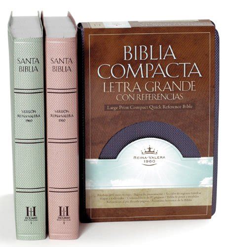 RVR 1960 Biblia Compacta Letra Grande Con Referencias Esmeralda Sutil