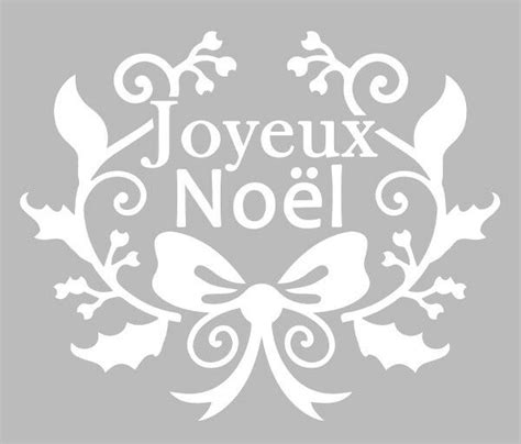 Épinglé par Claire DU sur silhouette Pochoir noel Joyeux noel