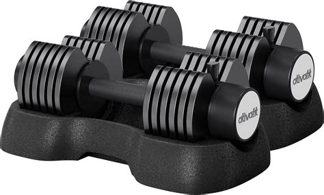 ATIVAFIT Adjustable Dumbbell Set 44LBS Pair 66LBS Pair Dumbbell Free