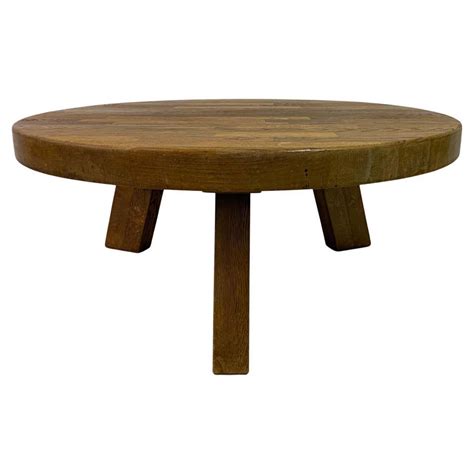 Round Brutalist Coffee Table For Sale At 1stdibs