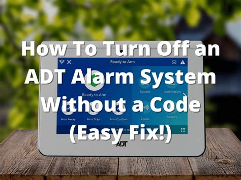 how to turn off home alarm without code