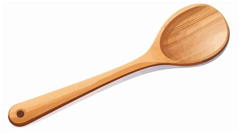 Cartoon Wooden Spoon Vector Illustration Premium AI Generated Vector