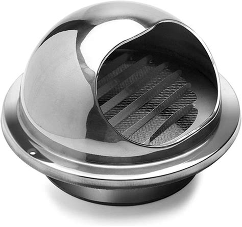 304 Stainless Steel Wall Vent Hood Bull Nosed External Extractor Vent