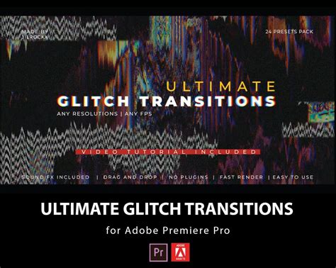 Ultimate Glitch Transitions Presets Glitch Static Transition