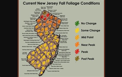 Updated Fall Foliage Map In N J Shows Peak Colors In Northern Counties