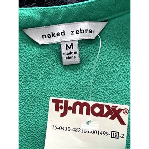 Naked Zebra Tops Nwt Naked Zebra Womens Green Sleeveless Tank