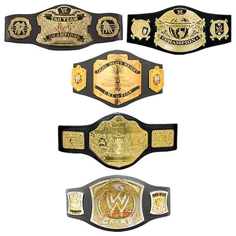 WWE Championship Belts Assortment - Jakks Pacific - Sports: Wrestling ...