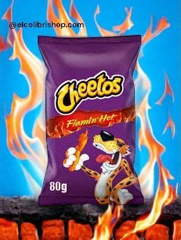 Cheetos Flamin Hot UE 80gr El Colibri Ordene Comida Mexicana