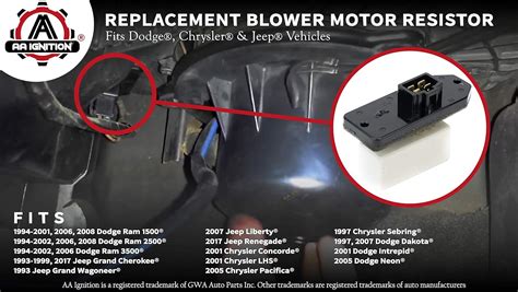 Car Truck Air Conditioning Heater Parts 01 12 Chrysler Dodge HVAC