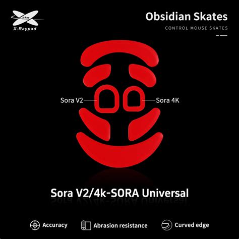 X Raypad Obsidian Skates For Ninjutso Sora 4K Sora V2 Universal X