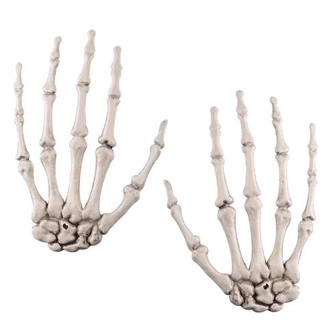 Buy Medou2 Pack Halloween Skeleton Hands Realistic Life Size Severed ...