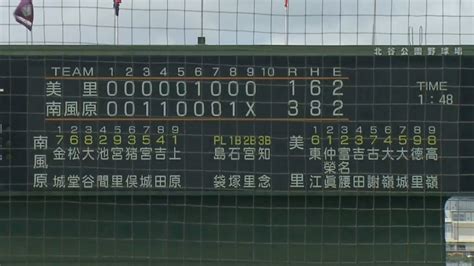 Qab琉球朝日放送【公式】 On Twitter ⚾️ 第105回全国高校野球選手権記念沖縄大会 6月24日土 🌥️ 1回戦【試合終了