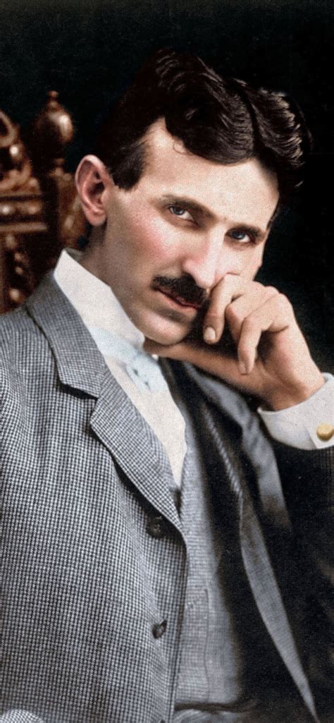 Crazy scientist Nikola Tesla Say famous iPhone Wallpapers Free Download