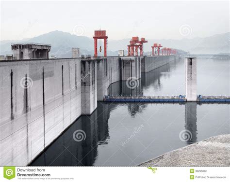 Three Gorge Dam En China Foto De Archivo Imagen De Grande 36205082