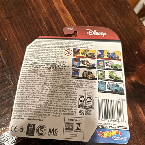 Hot Wheels Disney Pixar Mike Wazowski Character Car Version New