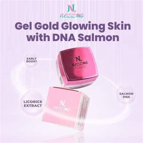 Jual COD Gel Gold Glowing DNA Salmon Nezzmg Skincare 100 Original GEL