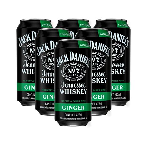 Jack Daniel S Ginger Bebida Preparada 473 Ml 6 Latas Amazon