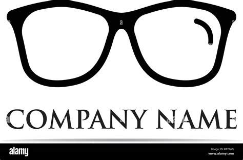 Glasses Logo Design Vector Illustrator Stock Vector Image Art Alamy