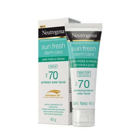 Protetor Solar Facial Para Pele Oleosa Neutrogena Sun Fresh Derm Care