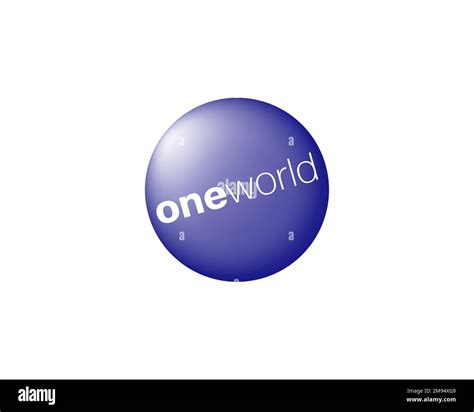 Oneworld, rotated logo, white background Stock Photo - Alamy