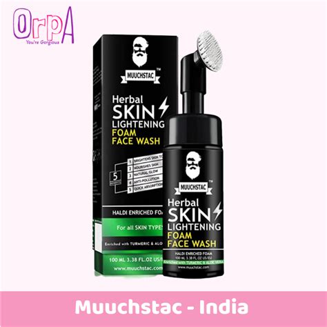 Muuchstac Herbal Skin Lightening Foam Face Wash 100ml Orpa