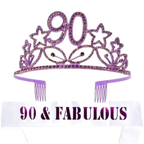 Meant Tobe Purple Th Birthday Sash And Tiara Set Glitter Sash