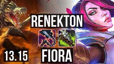 RENEKTON Vs FIORA TOP 8 0 4 Legendary 400 Games KR Master 13