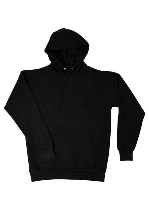 Plain Pullover Hoodie Black Other Brands Från Ö Till A