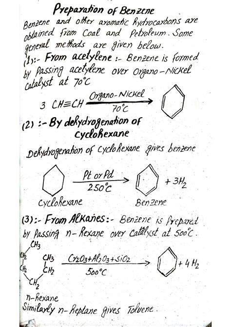 Solution Preparation Of Benzene Studypool