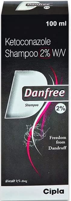 Danfree 2 Ketoconazole Anti Dandruff Shampoo 100ml Helps With Reducing Itching Inflammation