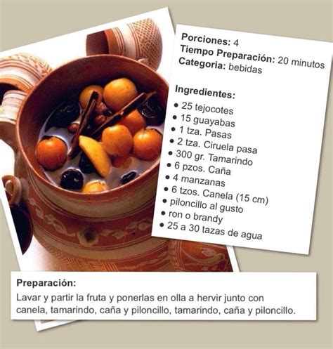 Descubrir Imagen Receta Para Ponche De Frutas Mexicano Abzlocal Mx