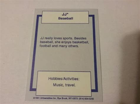 JOAN JETT BALTIMORE ORIOLES 1991 FANTASY CAMP SIGNED CARD VG SCARCE ...