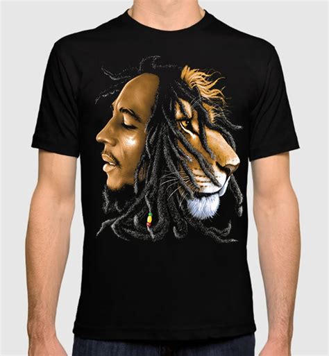 Bob Marley Lion T Shirt Reggae Tee Men S Women S Etsy