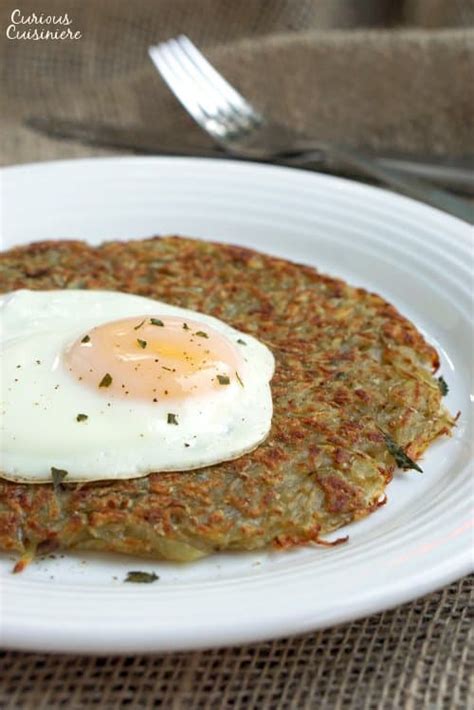 Swiss Potato Rosti With Eggs • Curious Cuisiniere