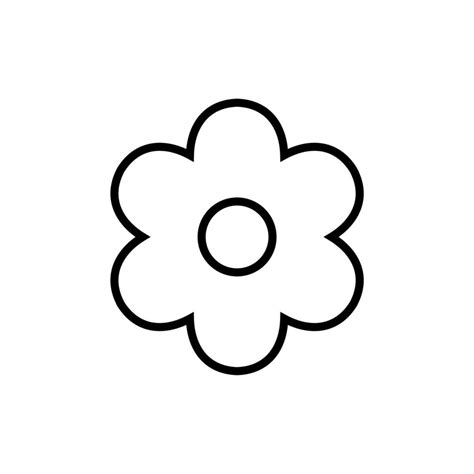 icono de flor simple sobre fondo blanco 8247500 Vector en Vecteezy