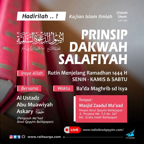 Prinsip Dakwah Salafiyyah Foldermuslim