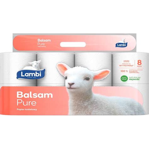 Lambi Papier Toaletowy Warstwowy Rolek Balsam Pure Max Drogeria Pl