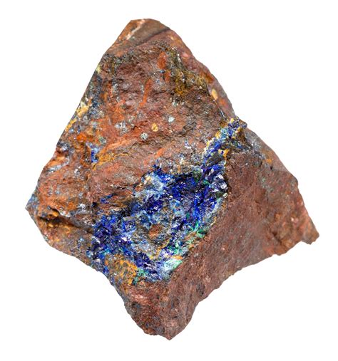 Premium Photo | Unpolished zarinite mineral isolated on white