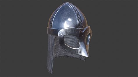 Viking Helmet Low Poly Game Ready 3d Model Cgtrader