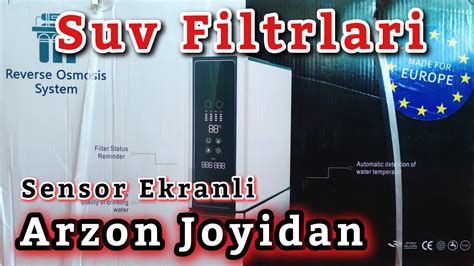 Suv filtri narxlari - YouTube