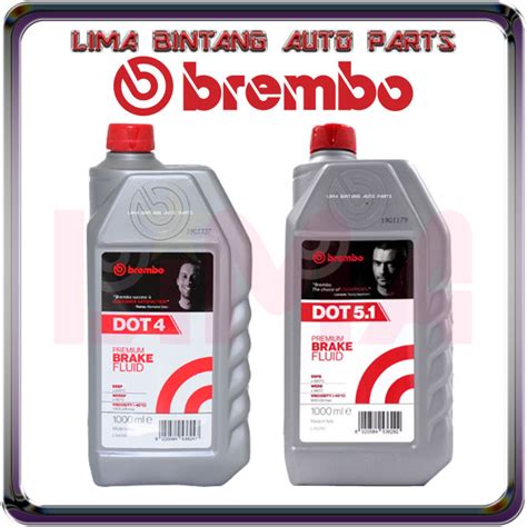 Brembo Dot 4 Dot 51 Premium Brake Fluid Oil 1l Minyak Brek