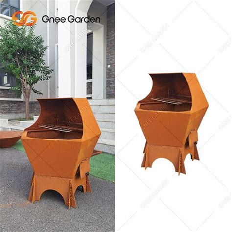 Cina 3mm Tebal Corten Steel Bbq Grills Produsen Pemasok Distributor