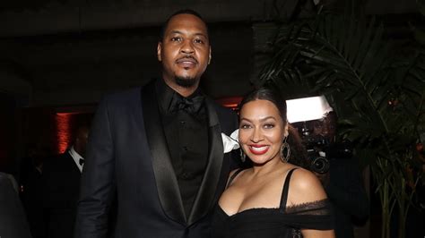 We Love To See It La La Anthony And Carmelo Show Support For Son Kiyan