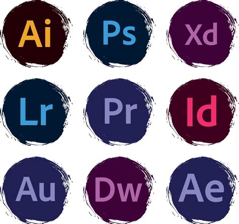 logotipos del programa adobe | Adobe illustrator design, Photoshop logo ...